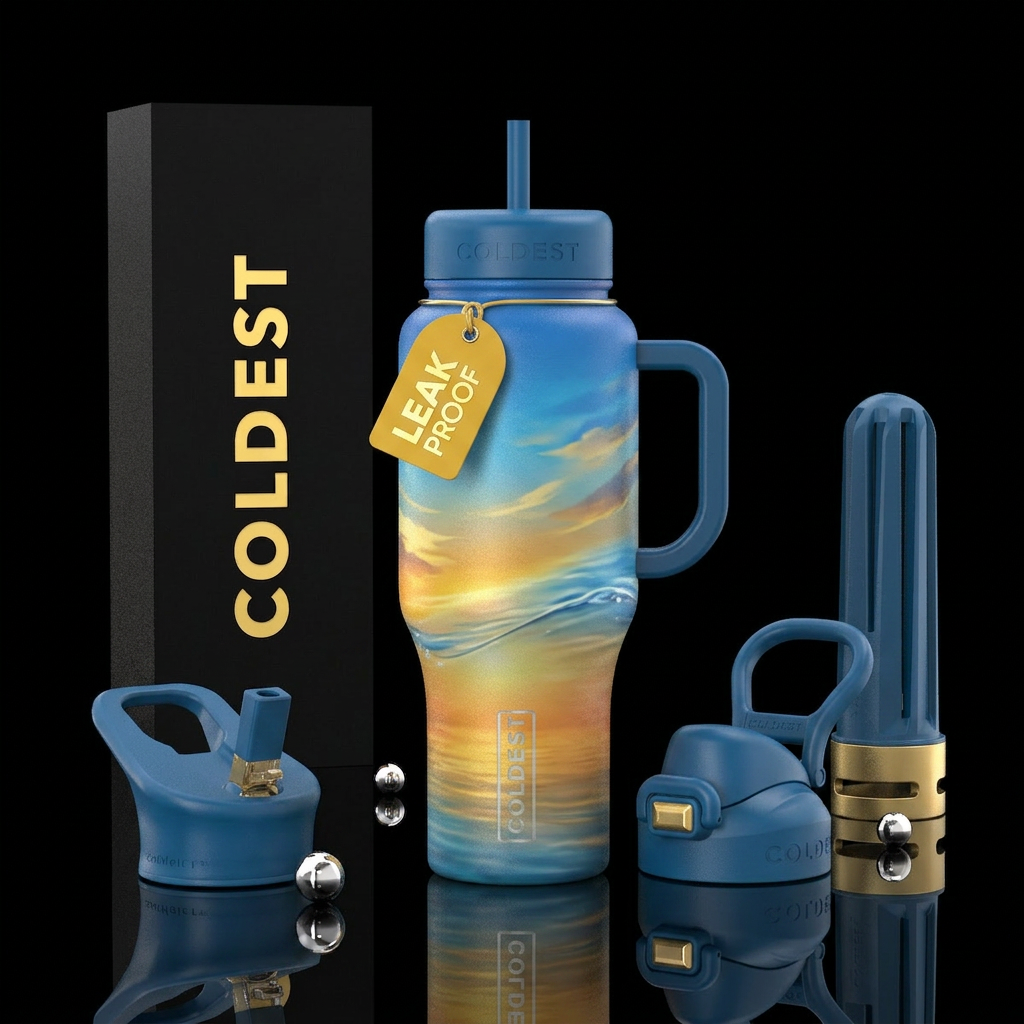 Tumbler resembles a perfect summer afternoon water bottle design