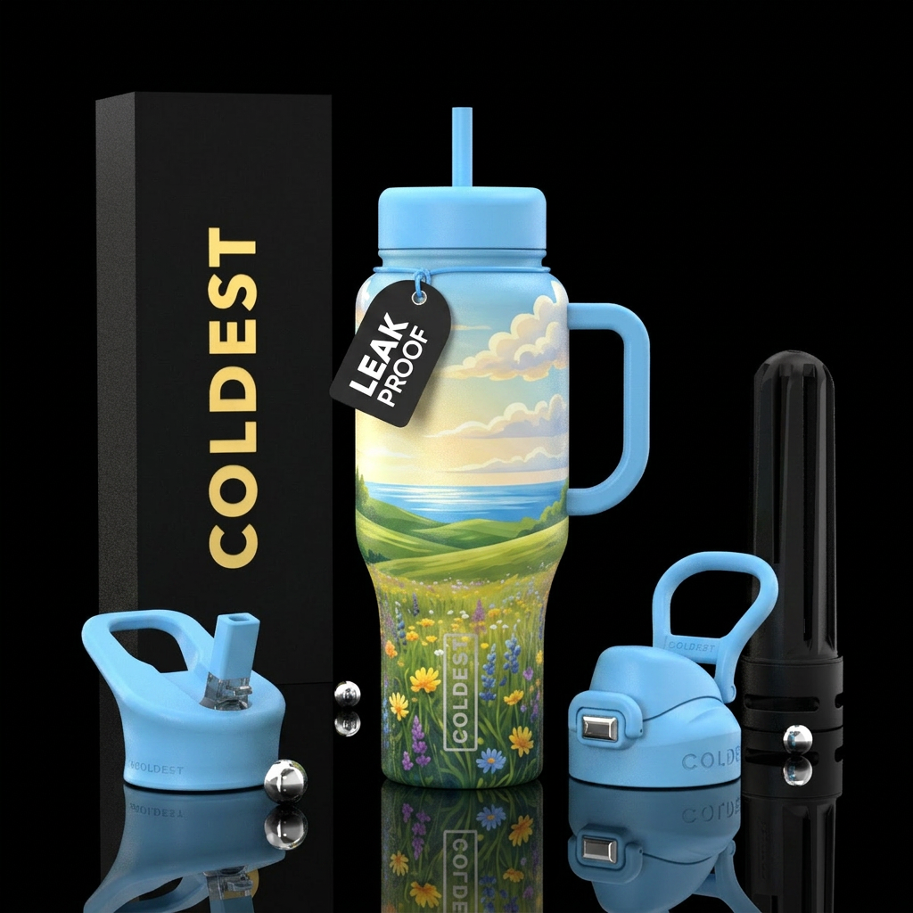 Tumbler resembles a perfect summer afternoon water bottle design