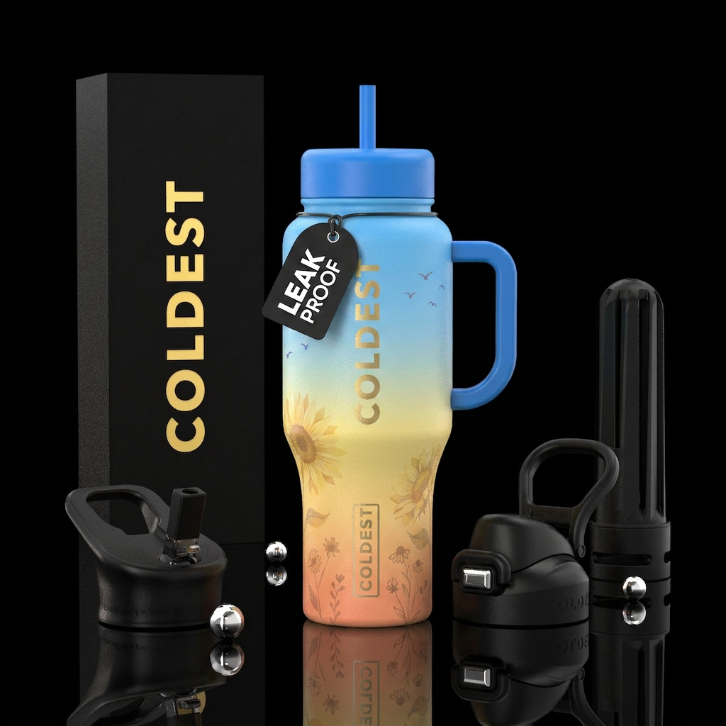 Tumbler resembles a perfect summer afternoon water bottle design