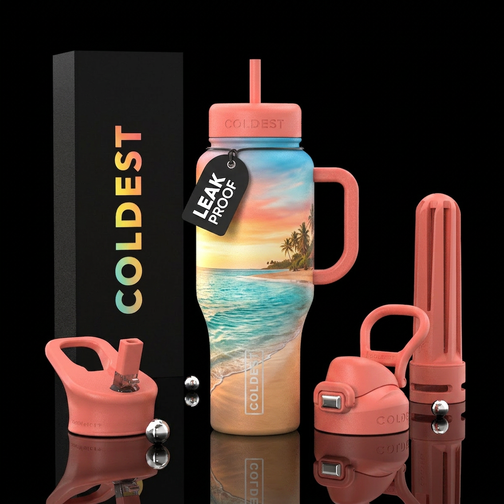 Tumbler resembles a perfect summer afternoon water bottle design