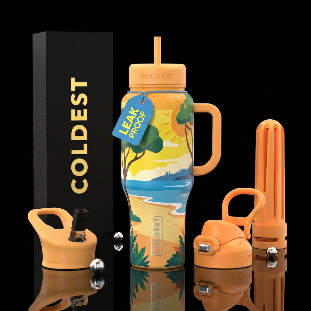 Tumbler resembles a perfect summer afternoon water bottle design