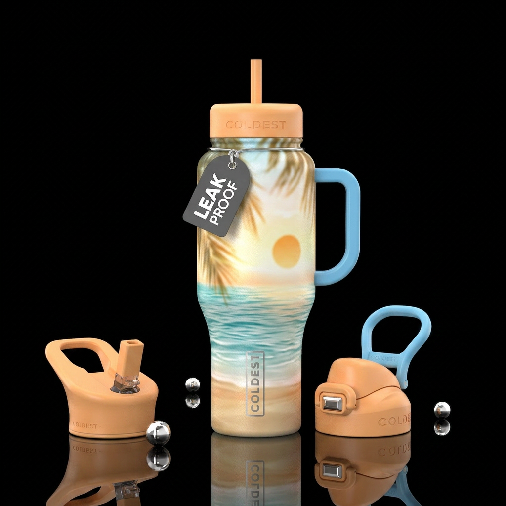 Tumbler resembles a perfect summer afternoon water bottle design