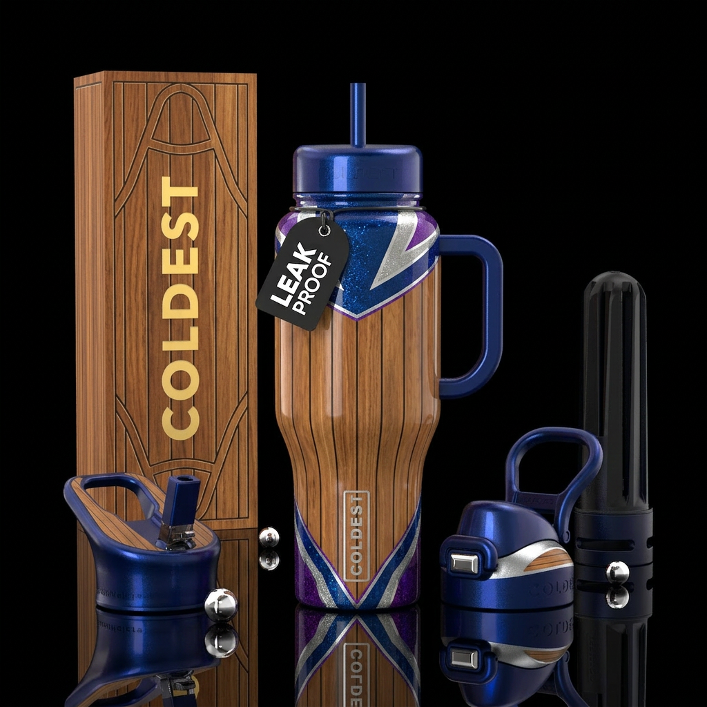 Tumbler is inspired by the teak and  patterns in m... water bottle design