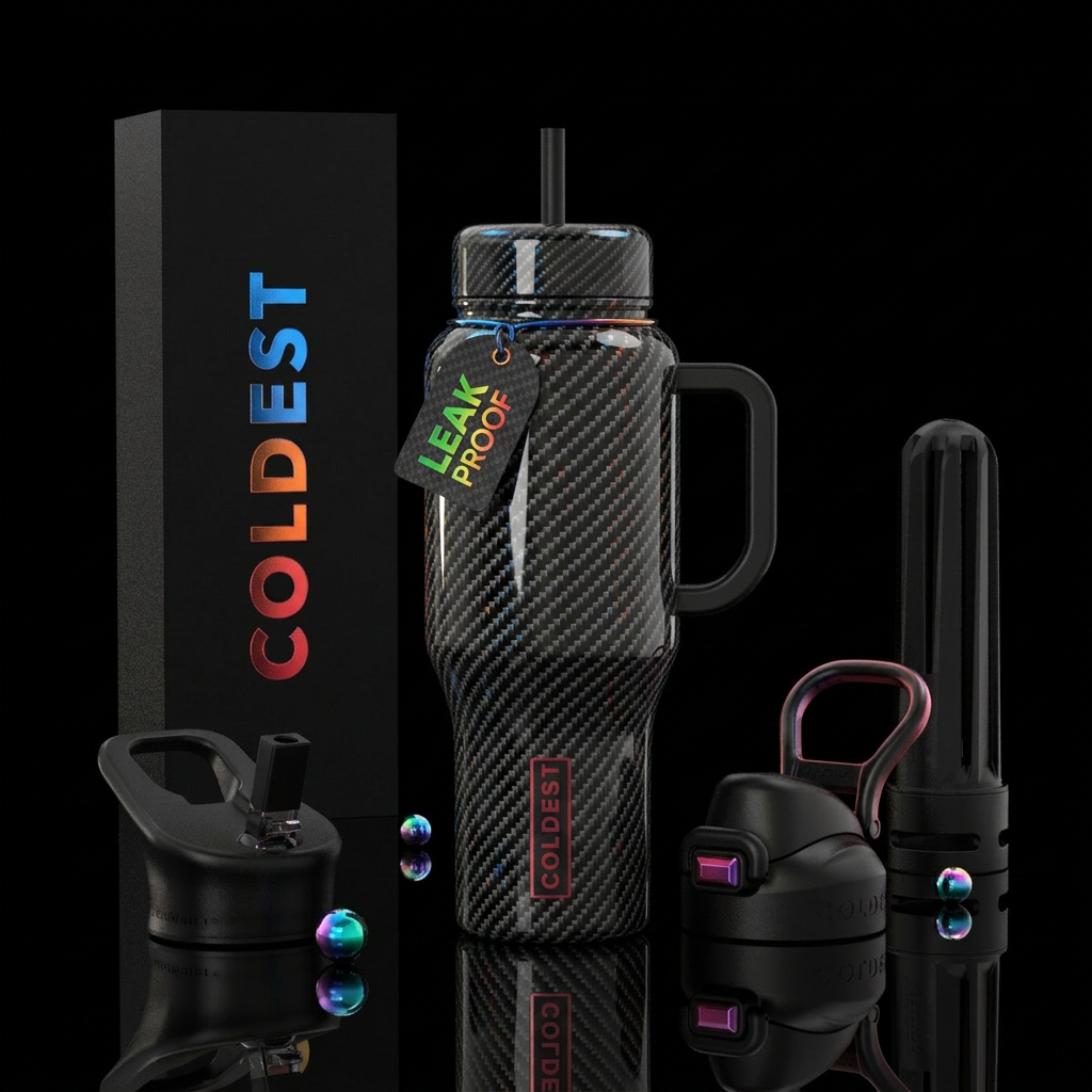 Tumbler is inspired by the carbon fiber in modern ... water bottle design