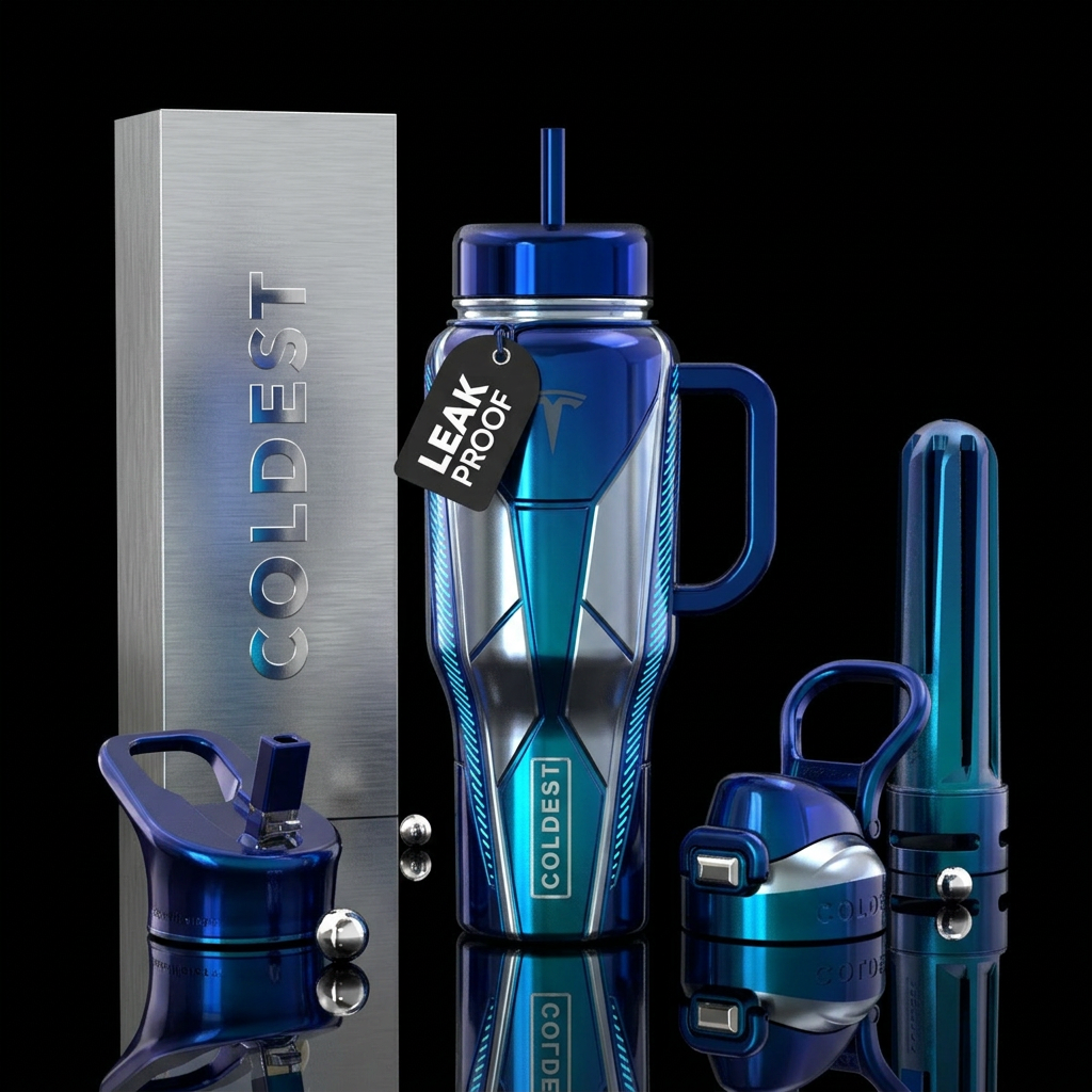 Tumbler is inspired by Tesla model x water bottle design