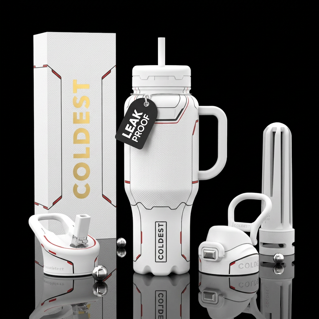 Tumbler is inspired by space x space suits water bottle design