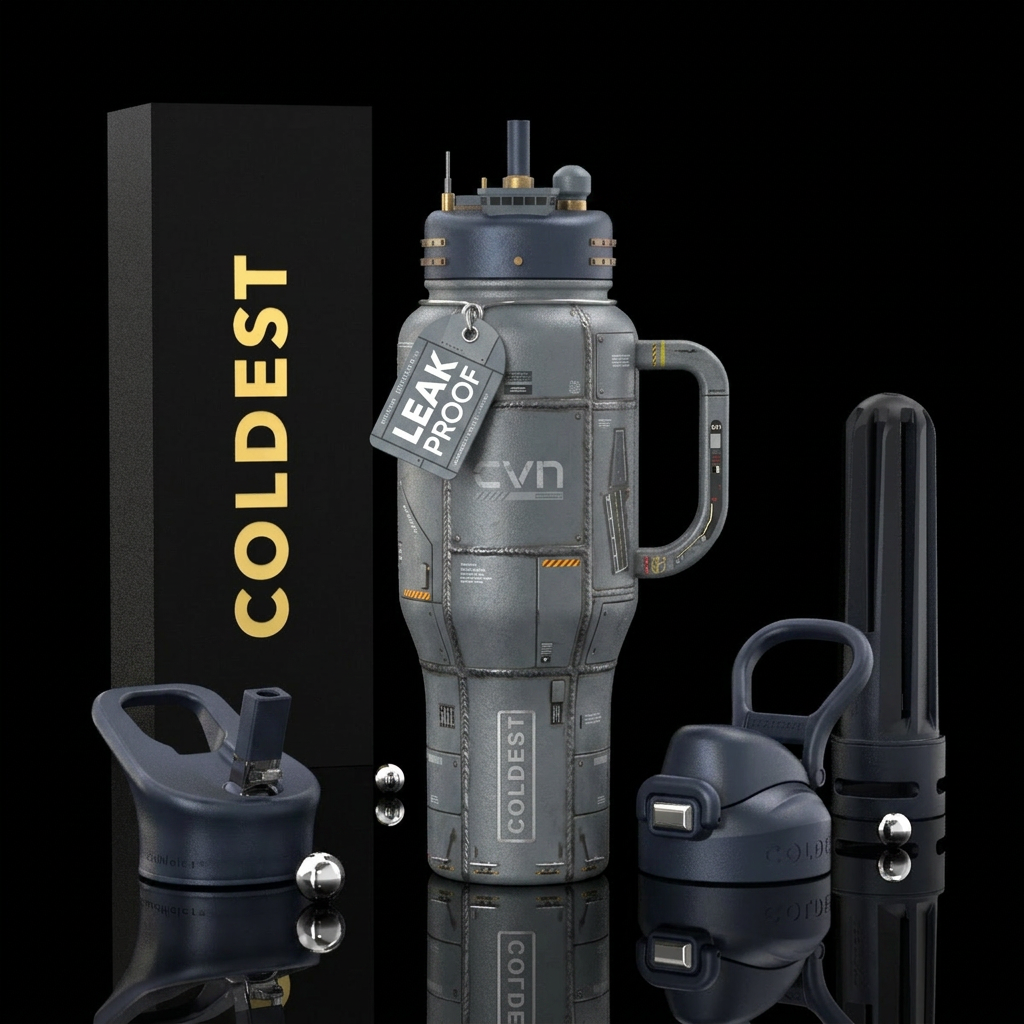 Tumbler is inspired by modern super carriers water bottle design