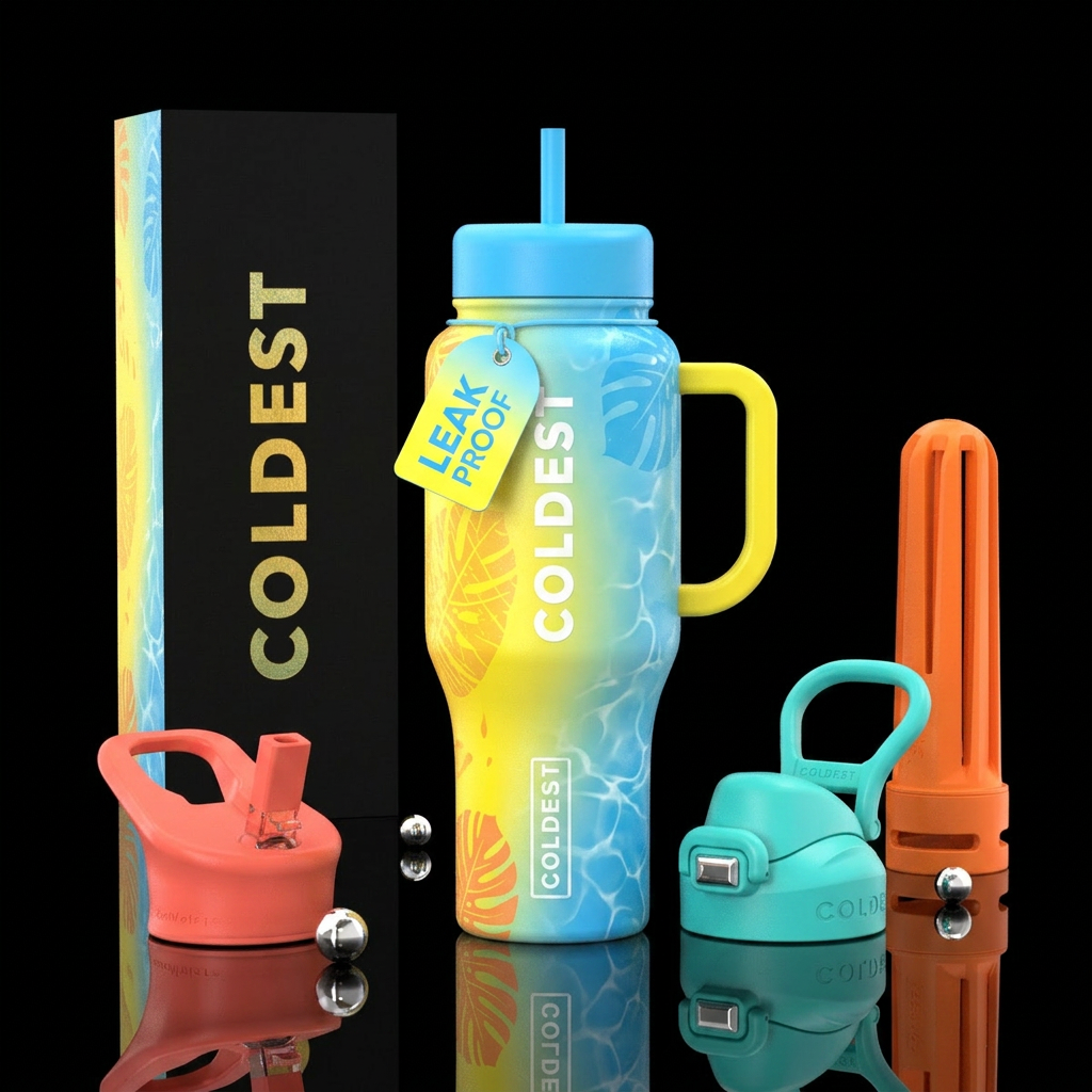 Tumbler inspired by the perfect summer day water bottle design
