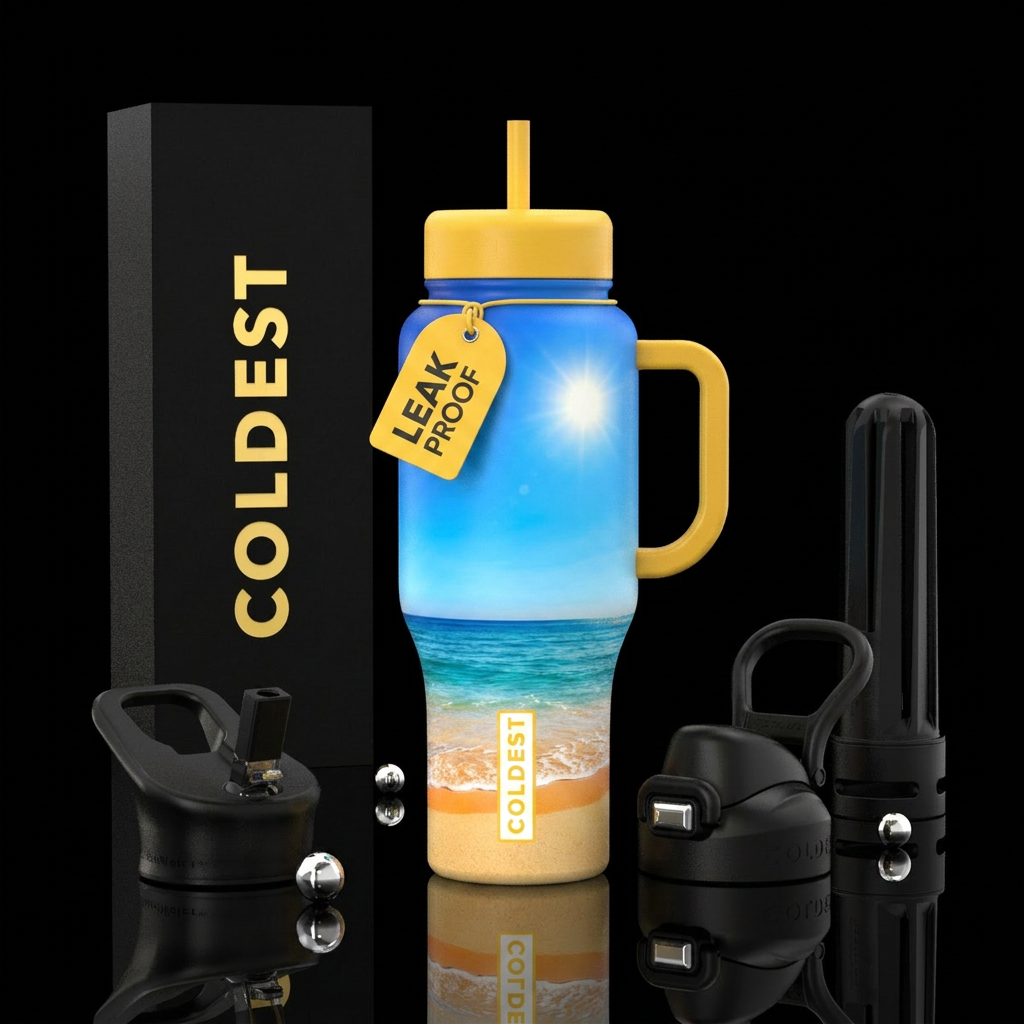 Tumbler inspired by the perfect summer day water bottle design