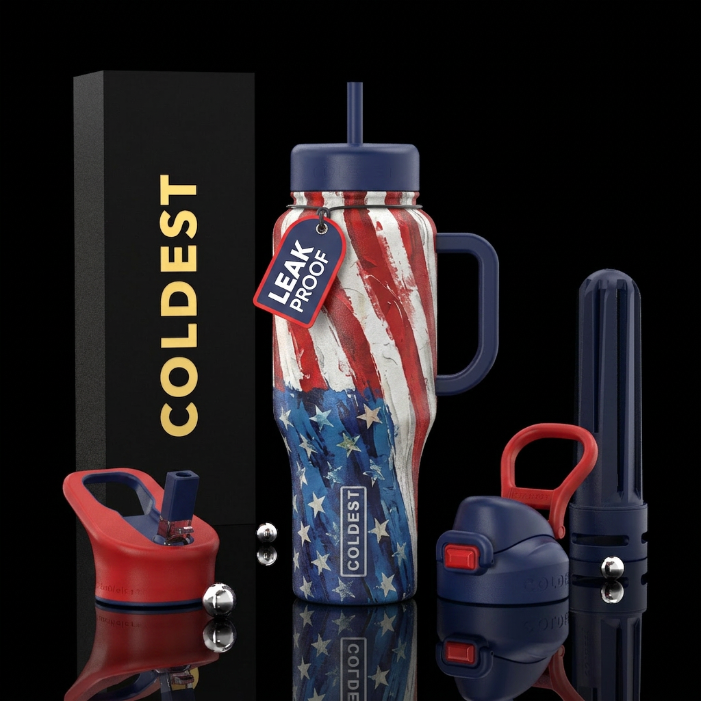 Inspired by the perfect patriotic US bottle water bottle design