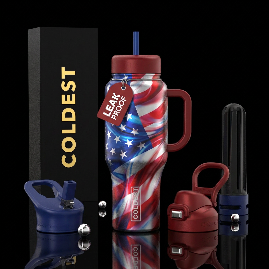 Inspired by the perfect patriotic US bottle water bottle design