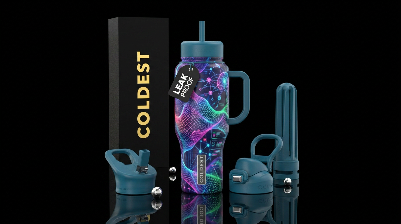Perfect tumbler inspired by AI water bottle design