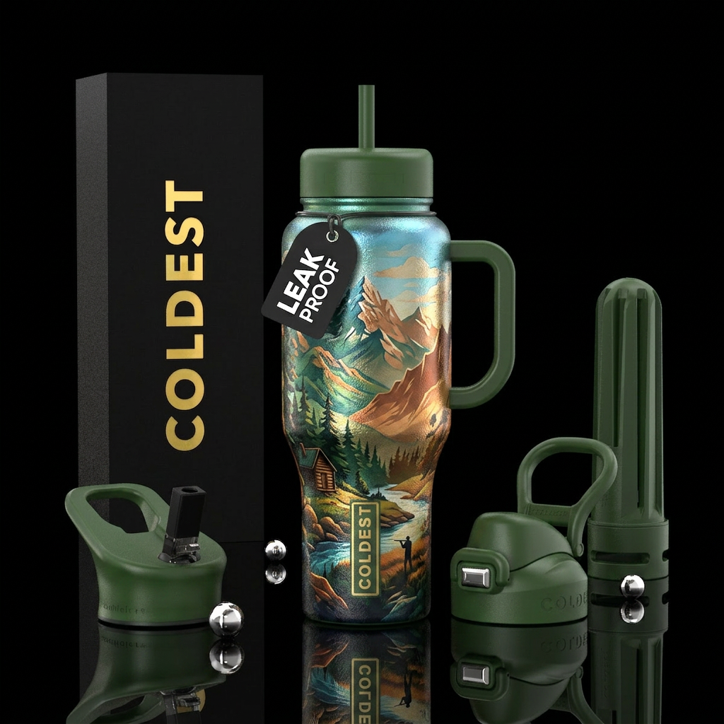 Tumbler inspired by mountain men of old water bottle design