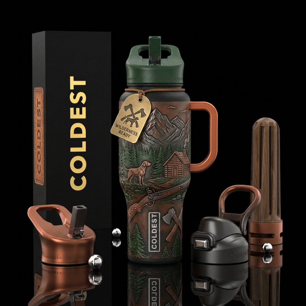 Tumbler inspired by mountain men of old water bottle design