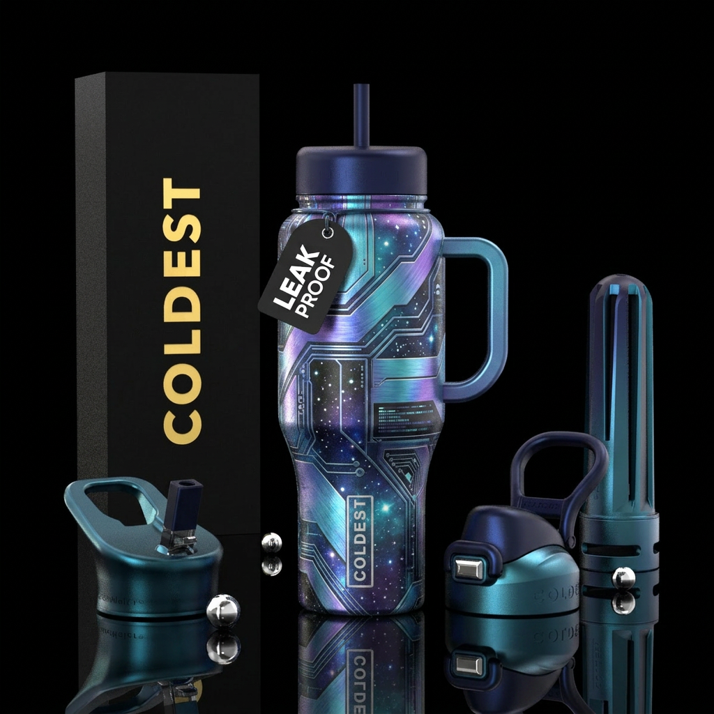 Inspired by a futuristic space coldest bottle water bottle design