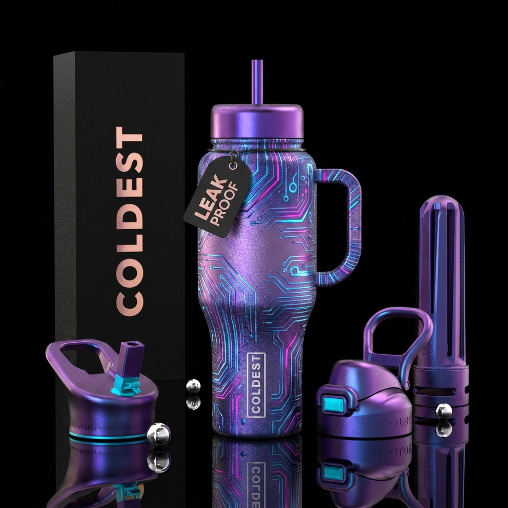 Inspired by a futuristic space coldest bottle water bottle design