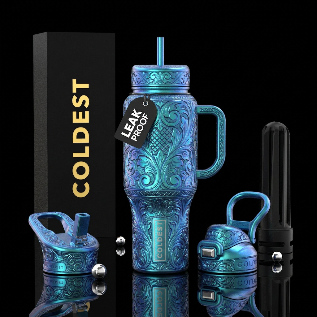 Tumbler inspired by jeweler engravers water bottle design