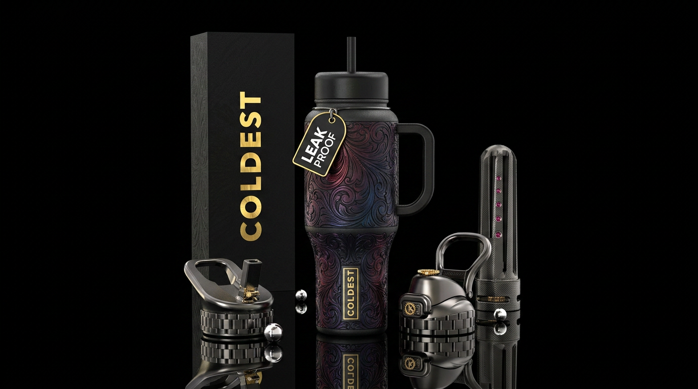 Tumbler inspired by the finest  watch engravers water bottle design