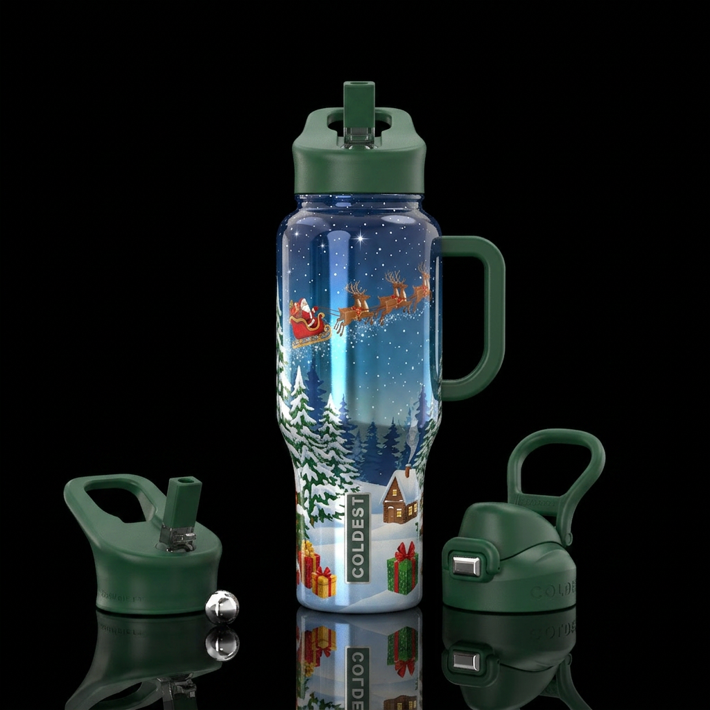 Tumbler inspired by the perfect Christmas water bottle design