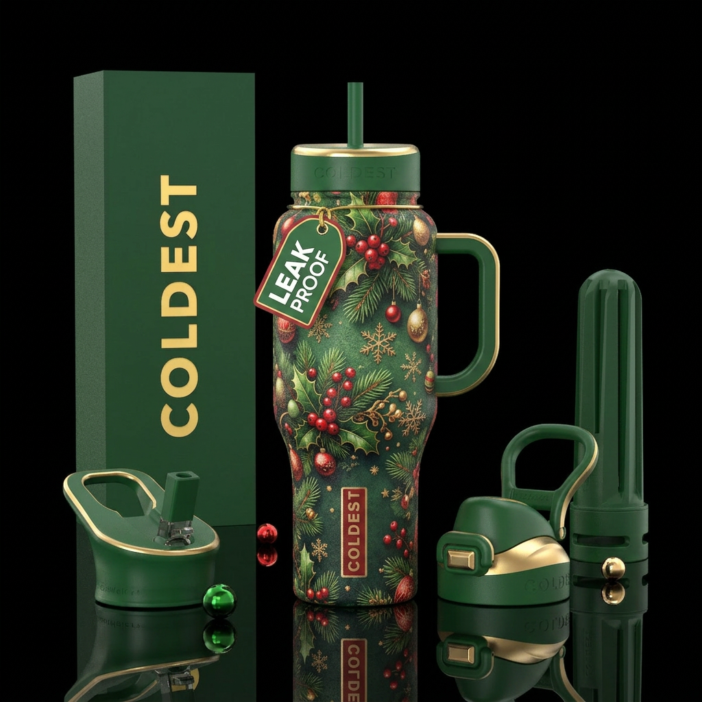 Tumbler inspired by the perfect Christmas water bottle design