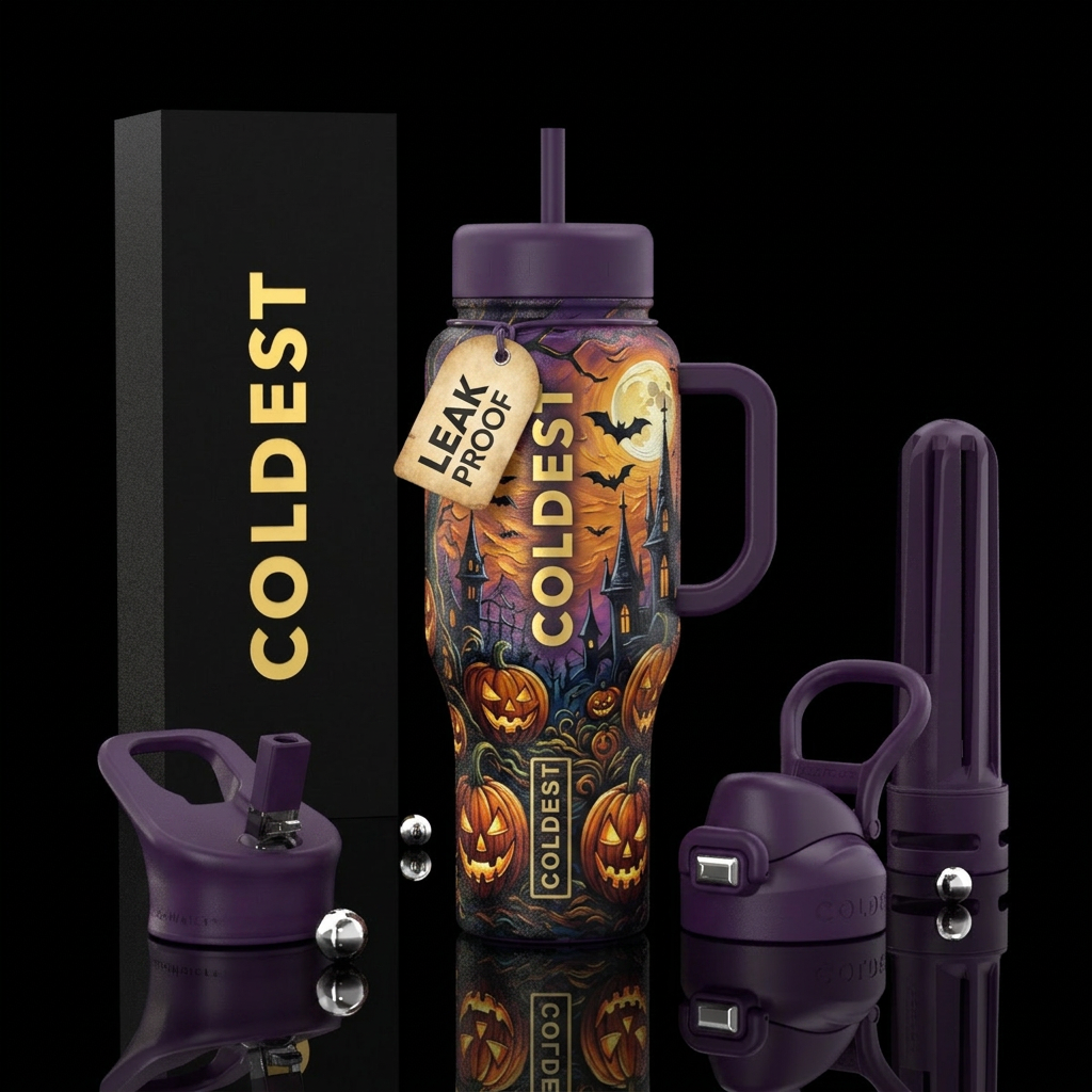 Tumbler inspired by the perfect halloween water bottle design