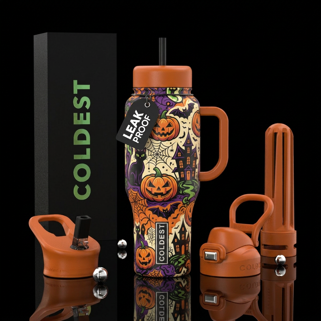Tumbler inspired by the perfect halloween water bottle design
