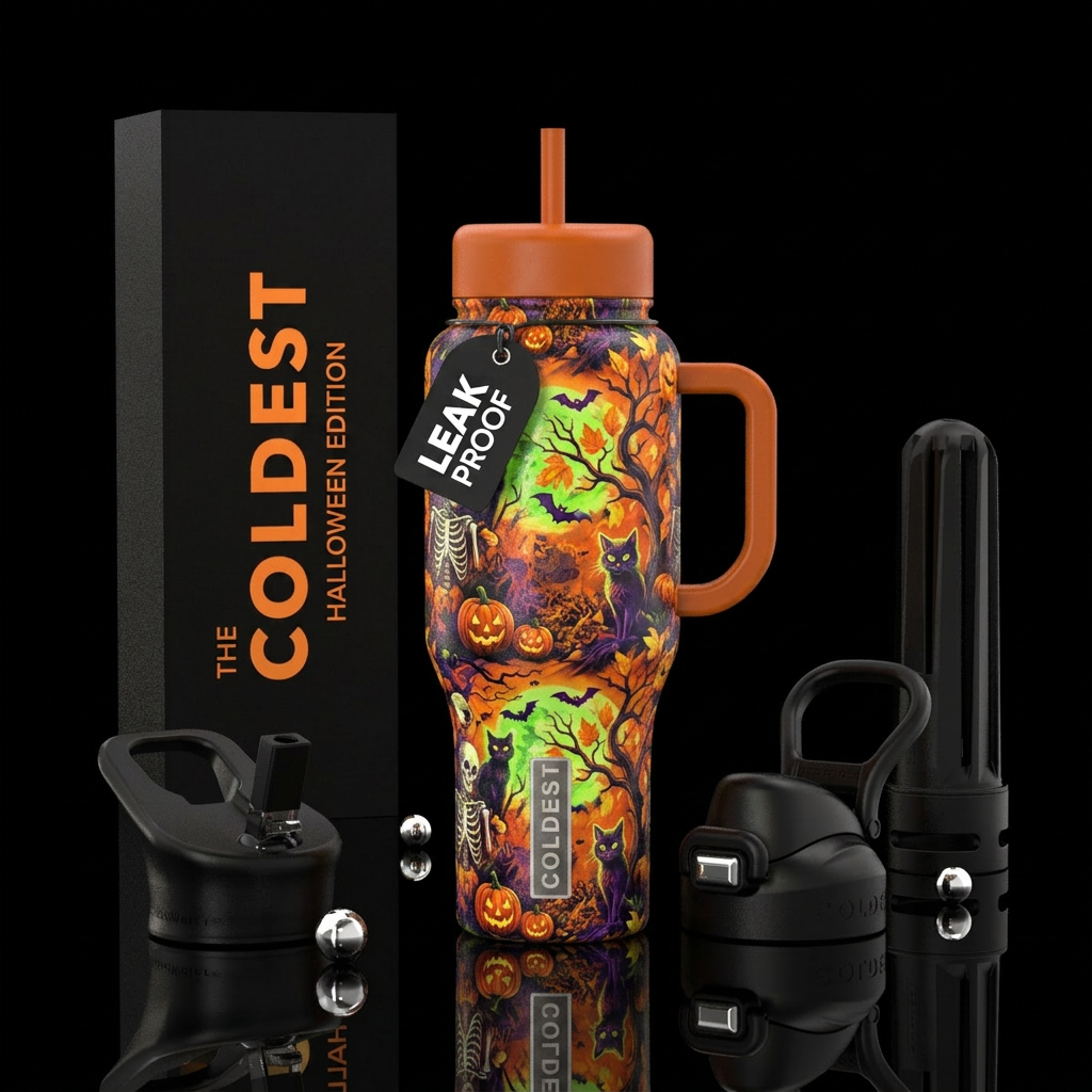 Tumbler inspired by the perfect halloween water bottle design