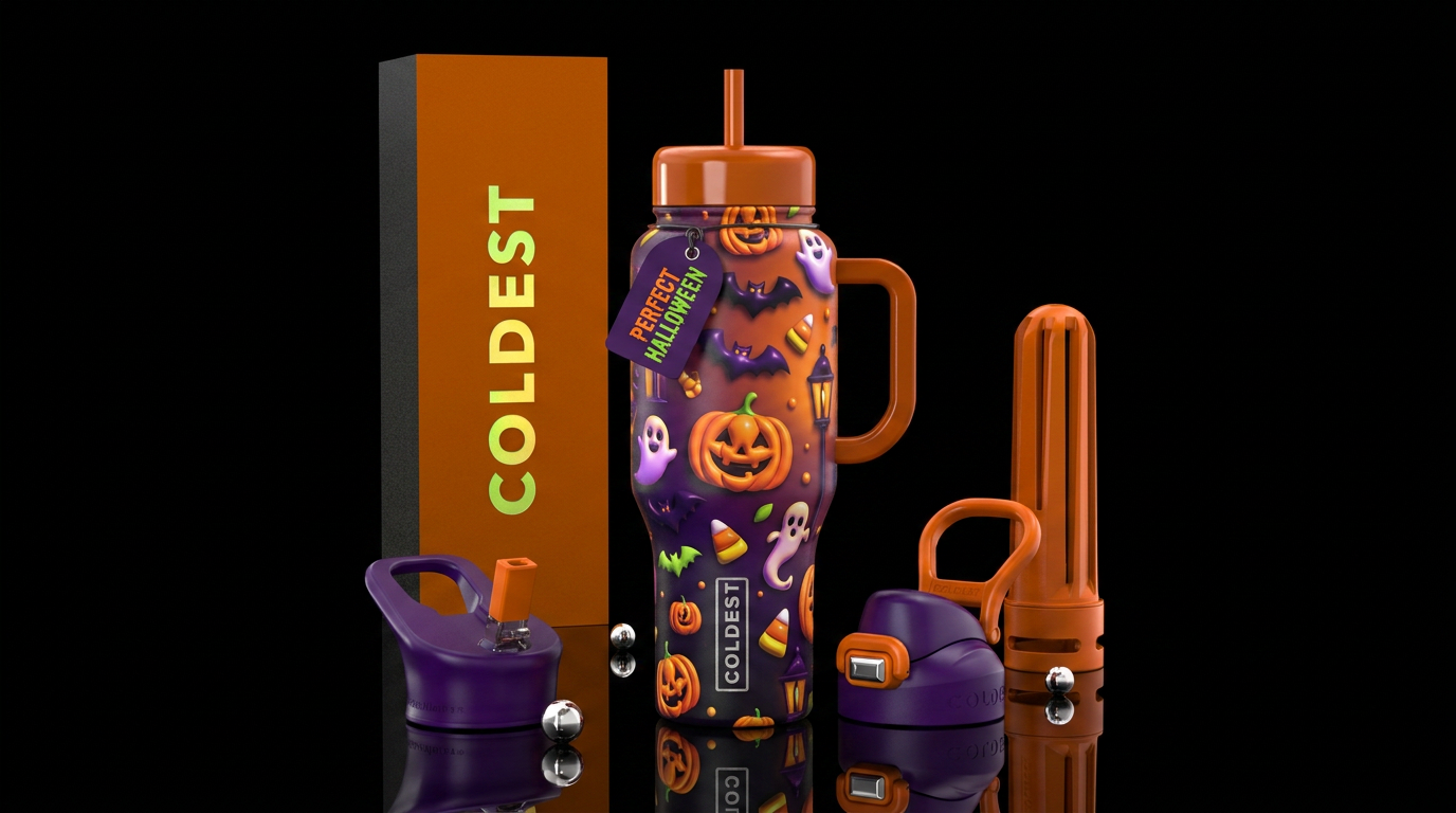Tumbler inspired by the perfect halloween water bottle design