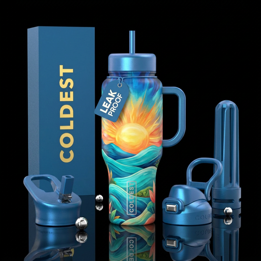Tumbler inspired by the perfect day water bottle design