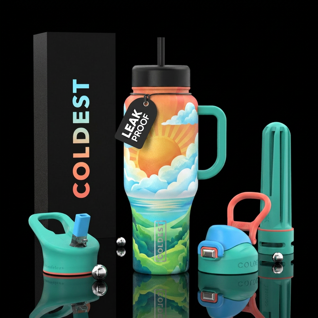 Tumbler inspired by the perfect day water bottle design