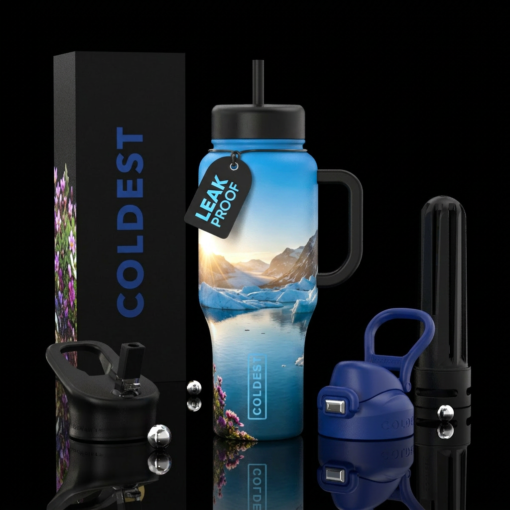 Tumbler inspired by the perfect day water bottle design