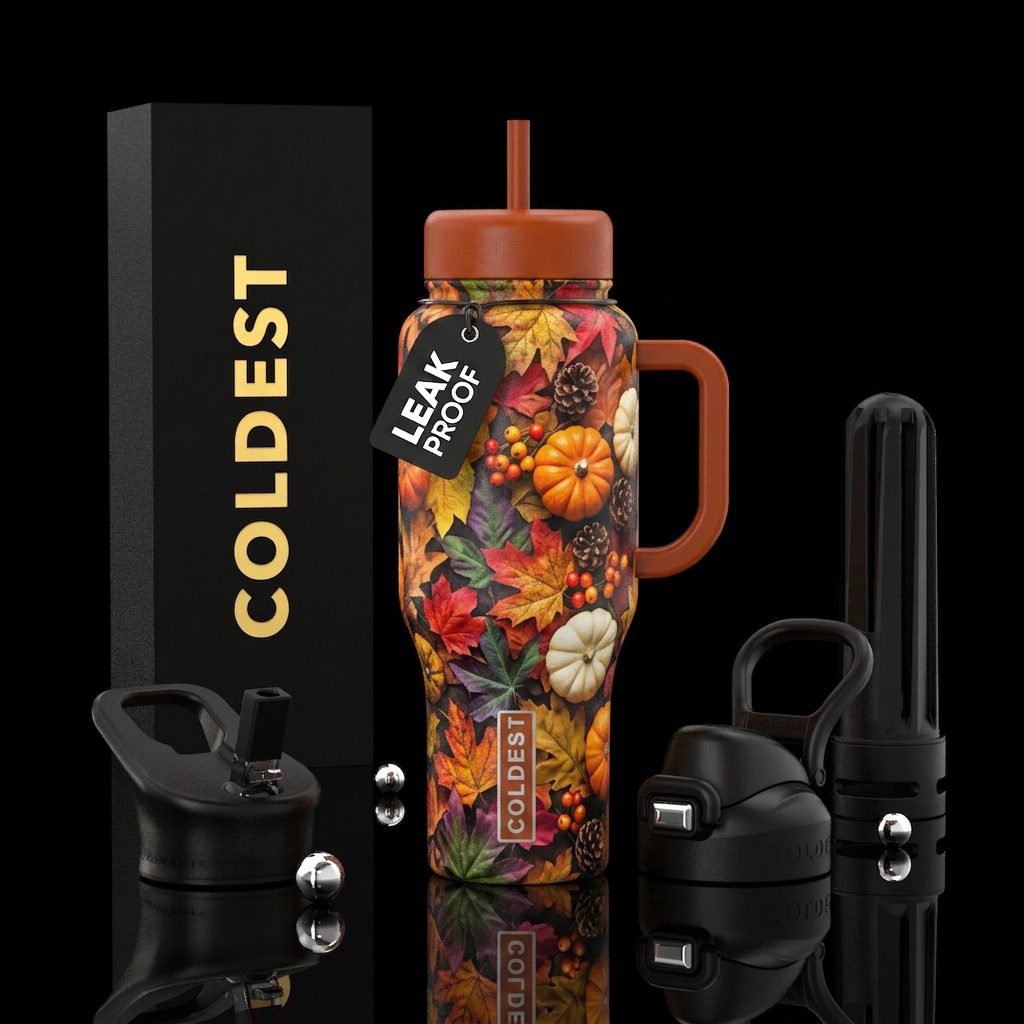 Tumbler inspired by the perfect fall day water bottle design