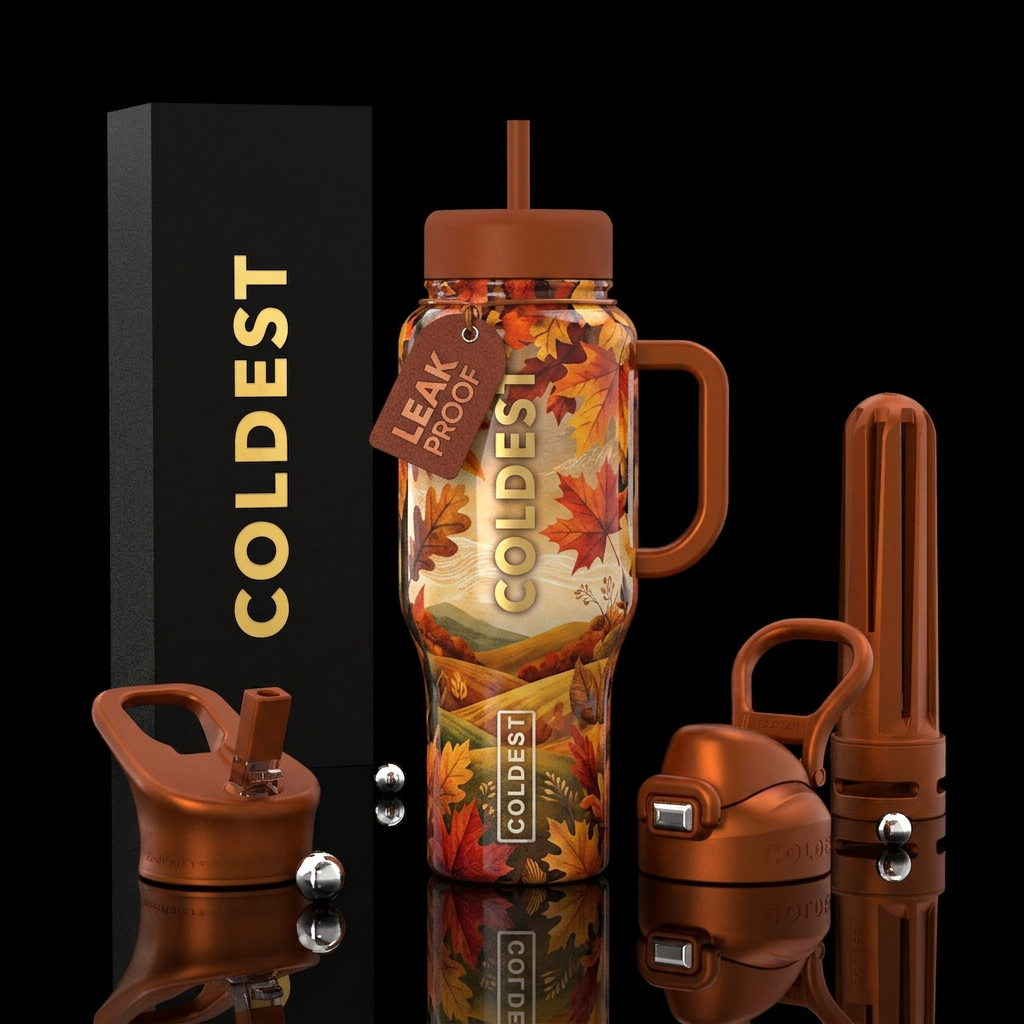Tumbler inspired by the perfect fall day water bottle design