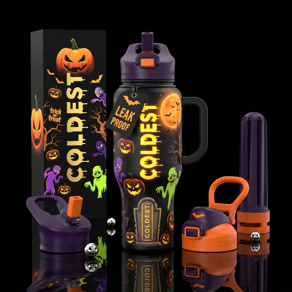 Tumbler inspired by the perfect halloween water bottle design