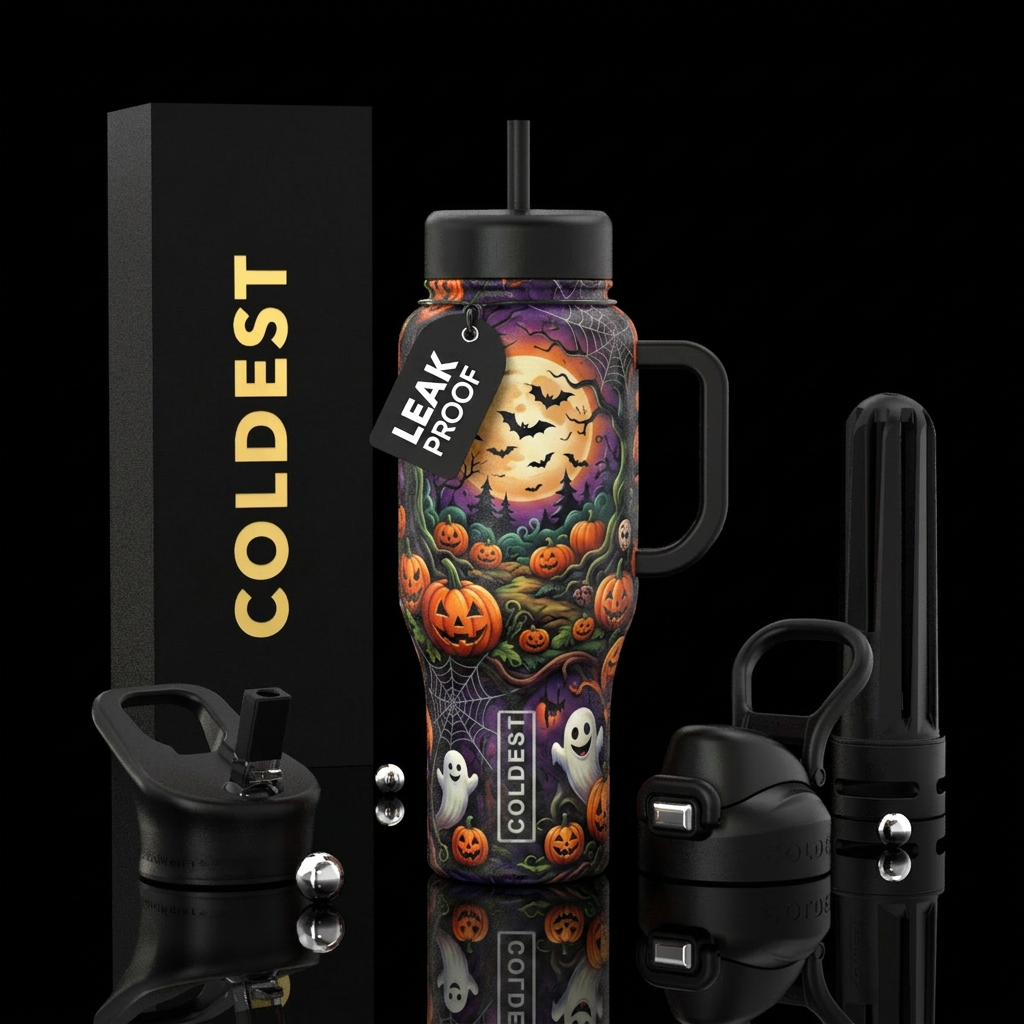 Tumbler inspired by the perfect halloween water bottle design