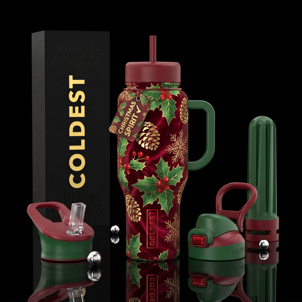 Tumbler inspired by the perfect Christmas water bottle design