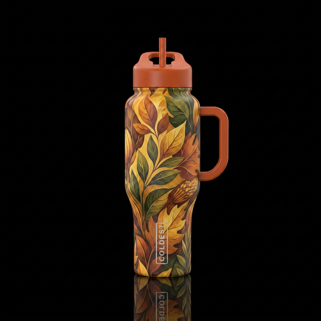 Tumbler inspired by the perfect fall day water bottle design