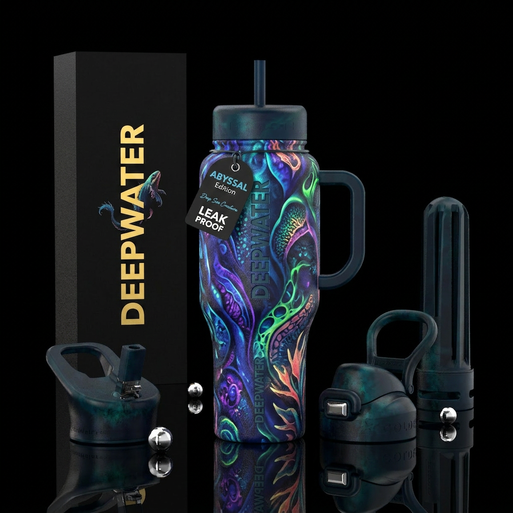Tumbler inspired by an unknown creature from the b... water bottle design