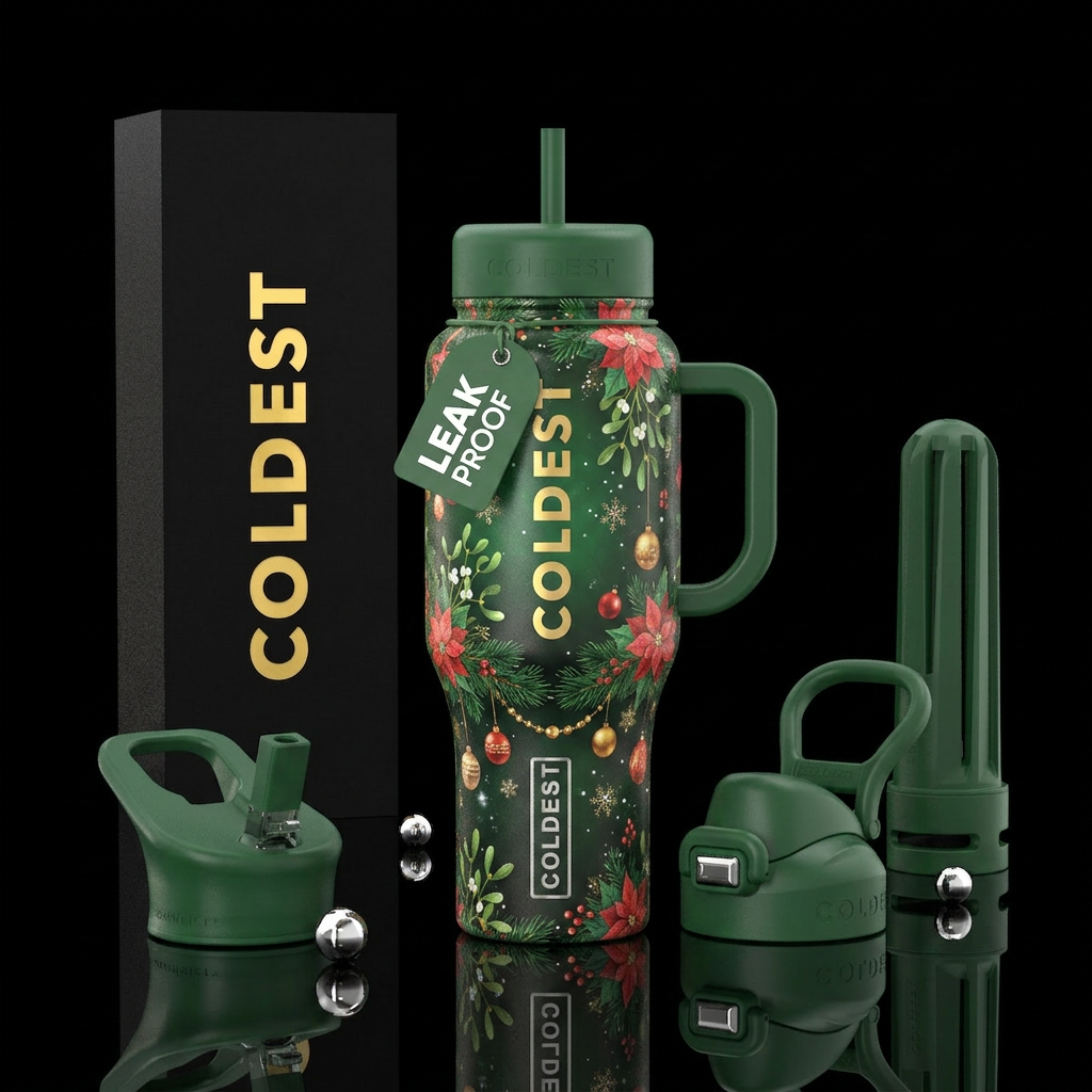 Tumbler inspired by the perfect Christmas water bottle design