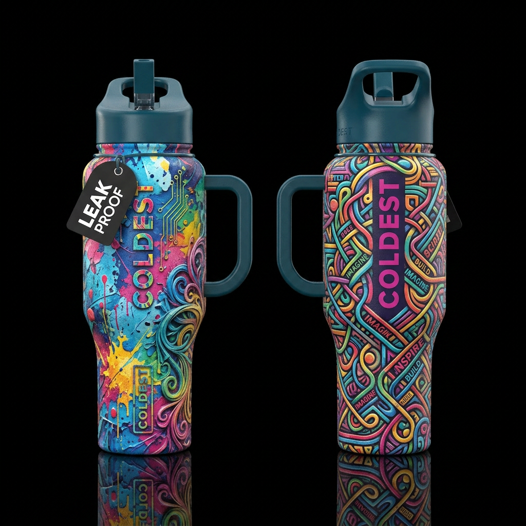 Tumbler inspired by the desire to be creative and ... water bottle design