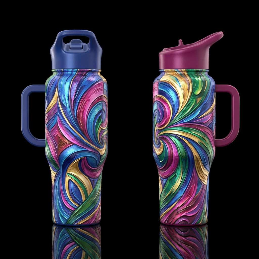 Tumbler inspired by the desire to be creative and ... water bottle design