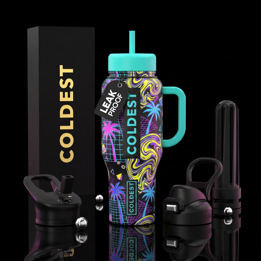 Tumbler inspired by the 80s water bottle design