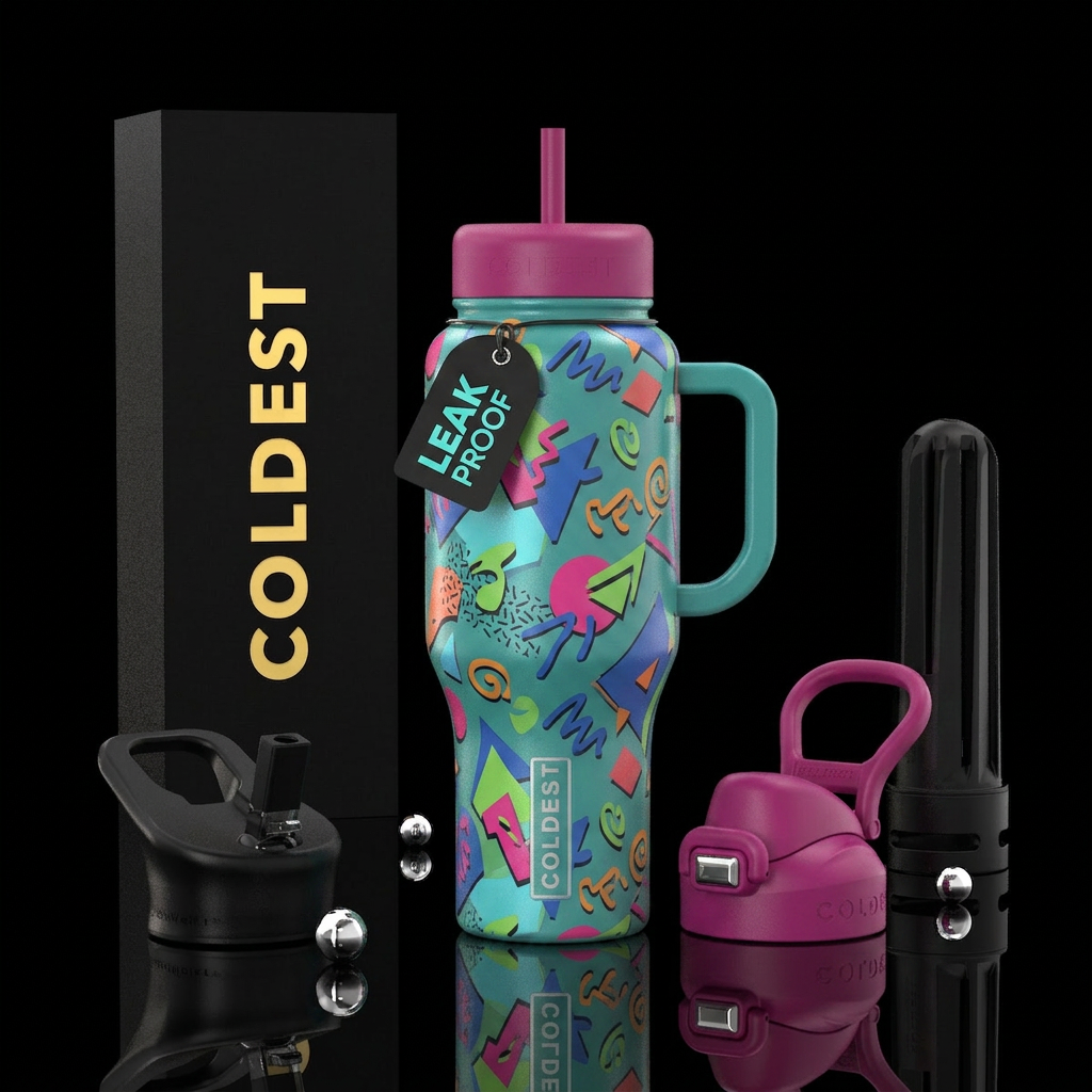 Tumbler inspired by the 80s water bottle design