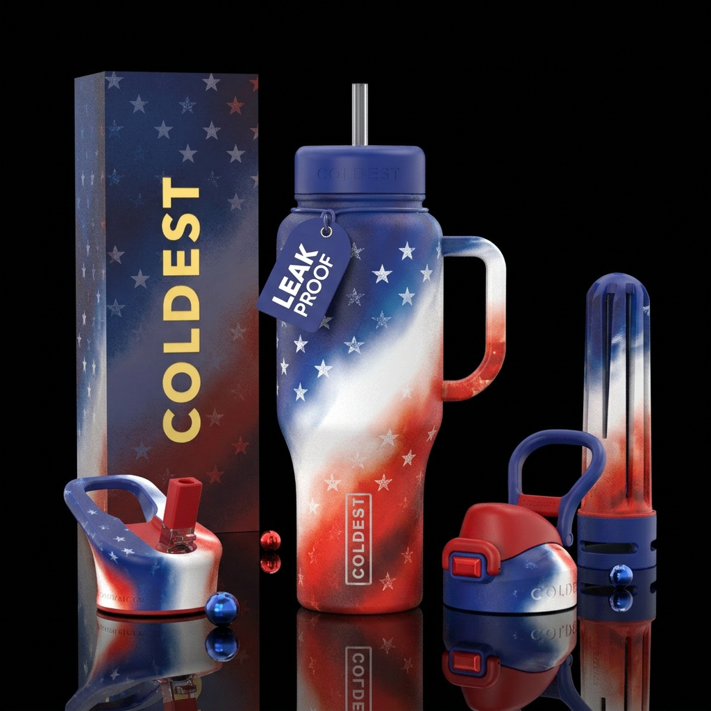 Inspired by the 4thof july water bottle design