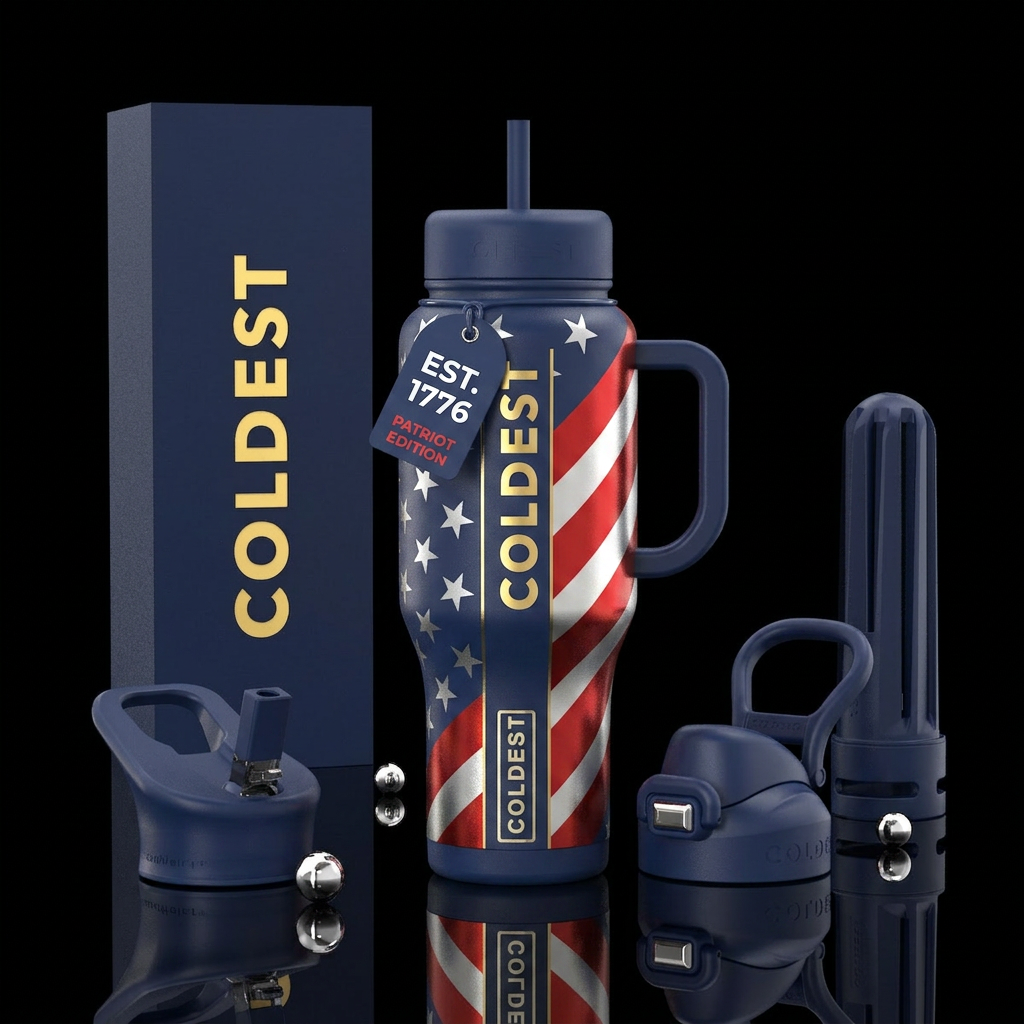 Inspired by the 4thof july water bottle design