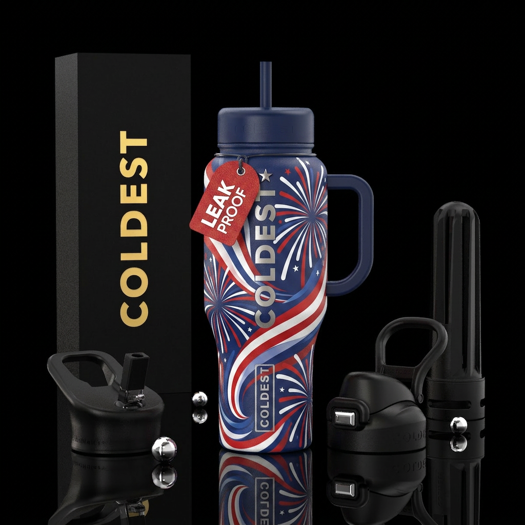 Inspired by the 4thof july water bottle design