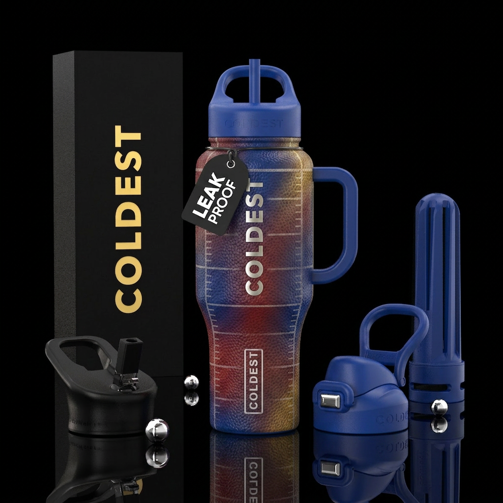 Tumbler inspired by tailgating water bottle design