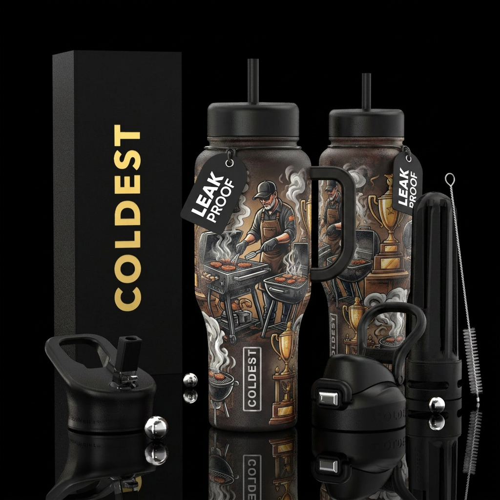 Tumbler inspired by pit boss champions, please sho... water bottle design