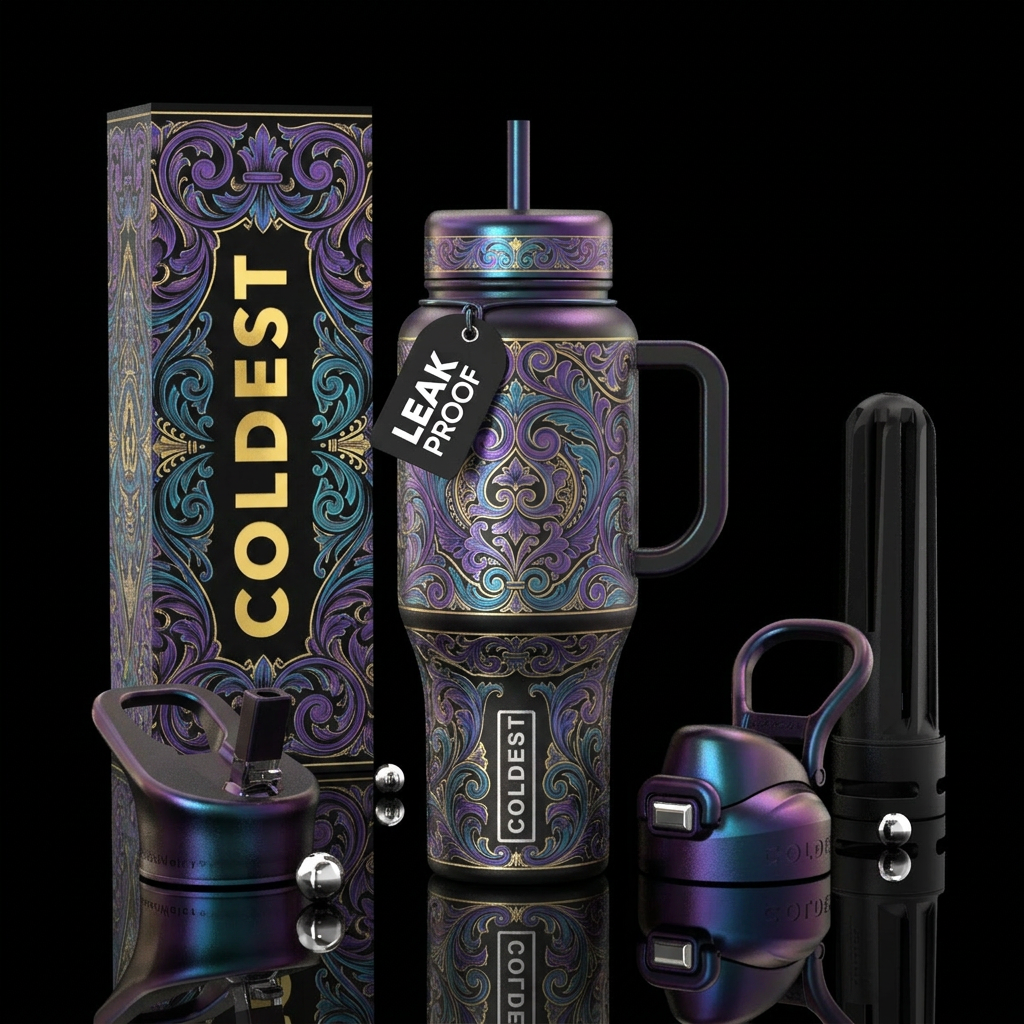 Tumbler inspired by histories finest engravers water bottle design