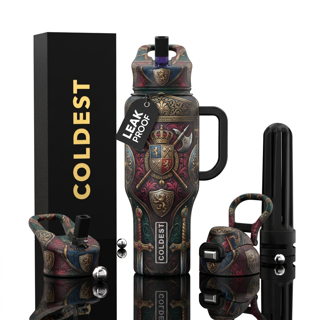 Tumbler inspired by histories finest weaponsmutgs water bottle design
